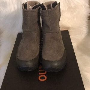 MERRELL J MOC BOOT WTRPF/GNSMOKE BOYS SZ:3-Medium